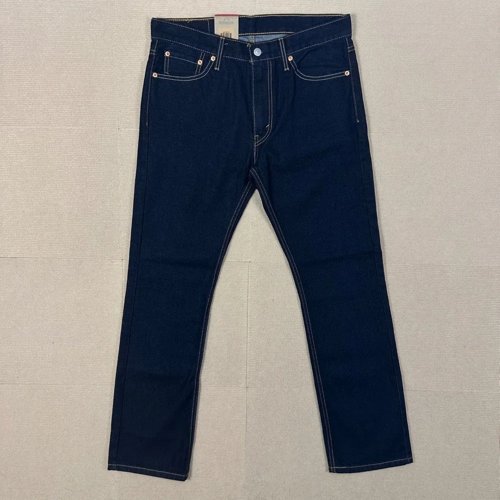 Levi's 513 Jeans NWT Mens 32x30 Slim Straight Dark Wash Indigo Blue Denim
